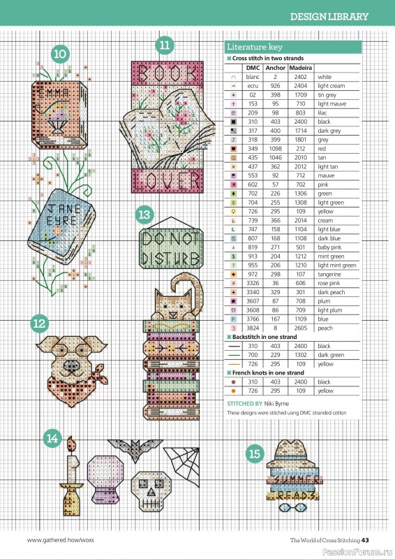 Коллекция вышивки в журнале «The World of Cross Stitching №358 2025»
