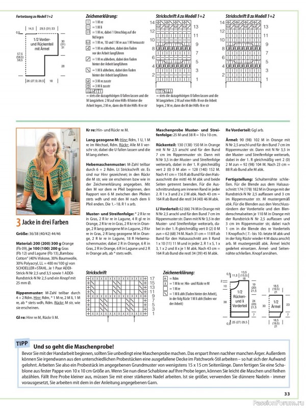 Вязаные модели в журнале «Sabrina German №2 2023»