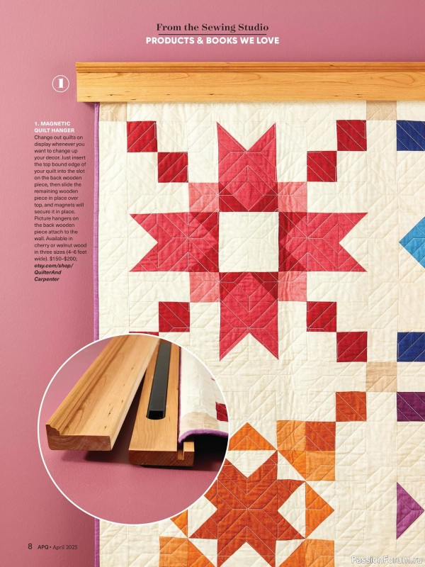 Коллекция проектов для рукодельниц в журнале «American Patchwork & Quilting №193 2025»