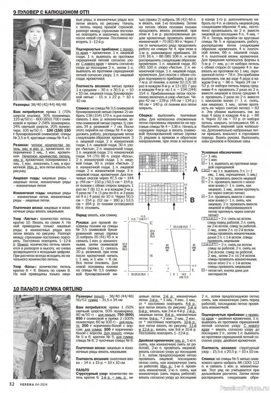 Вязаные модели в журнале «Verena №4 2024»