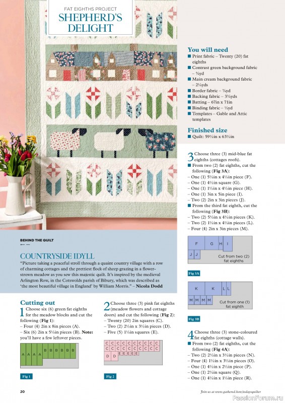 Коллекция проектов для рукодельниц в журнале «Todays Quilter №128 2025»