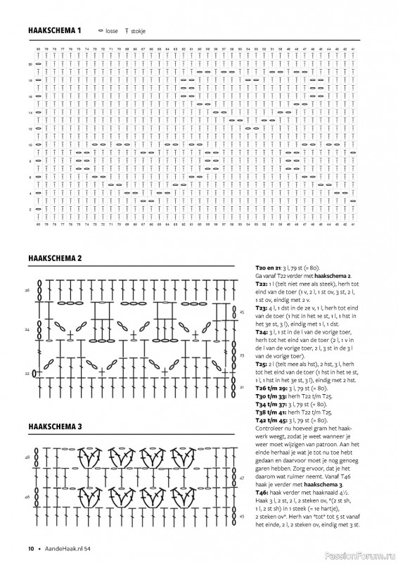 Вязаные проекты крючком в журнале «Aan de Haak №54 2024»