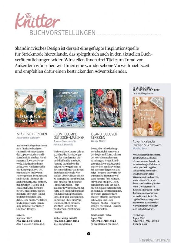 Вязаные модели крючком в журнале «The Knitter Germany №61 2022 »