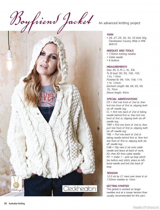 Вязаные модели спицами в журнале «Australian Knitting – Vol.16 №2 2024»