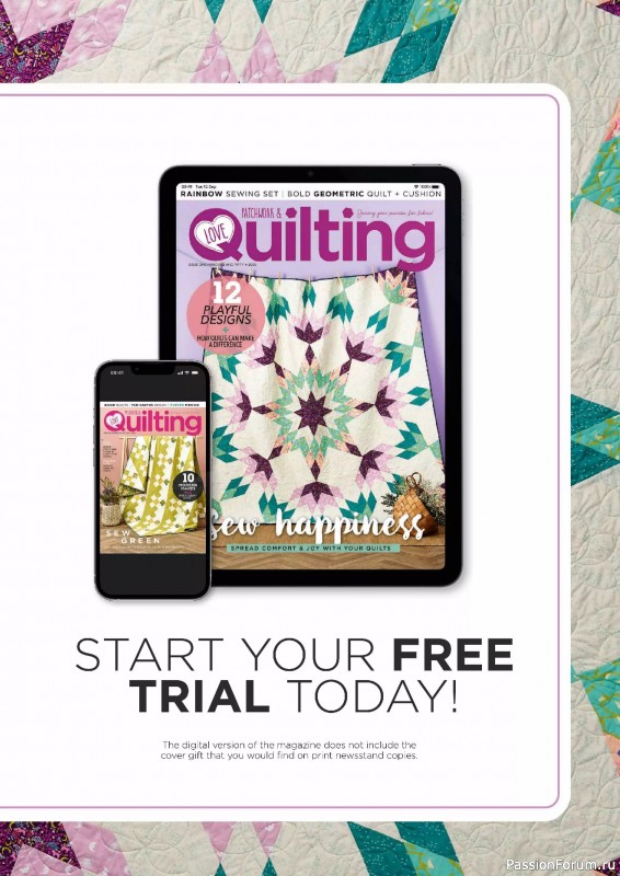 Коллекция проектов для рукодельниц в журнале «Love Patchwork & Quilting №150 2025»