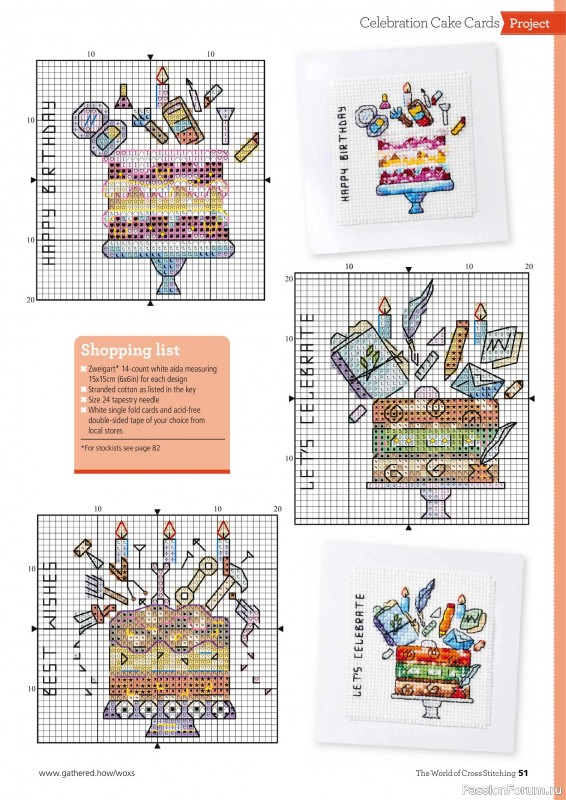 Коллекция вышивки в журнале «The World of Cross Stitching №357 2025»