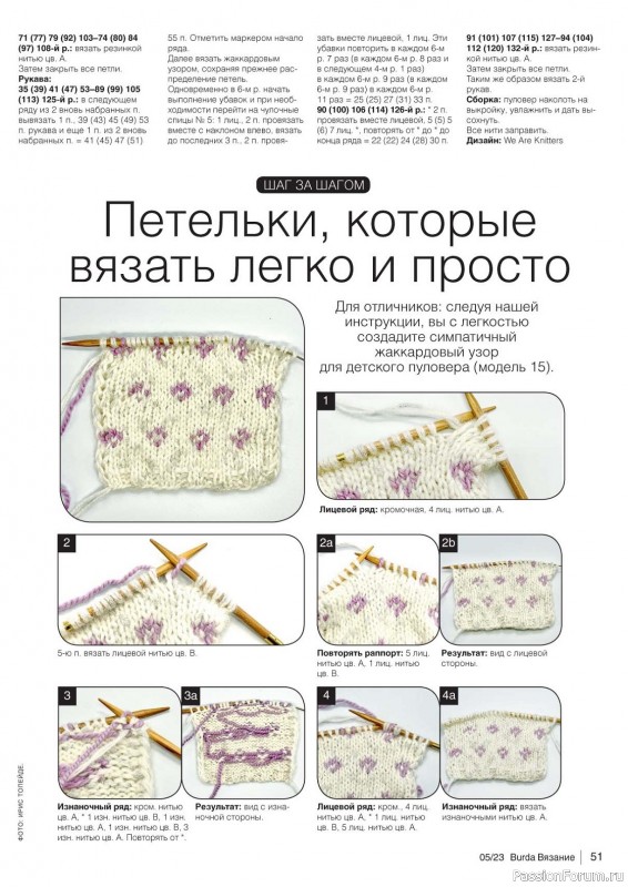 Вязаные модели в журнале «B-Вязание №5 2023»