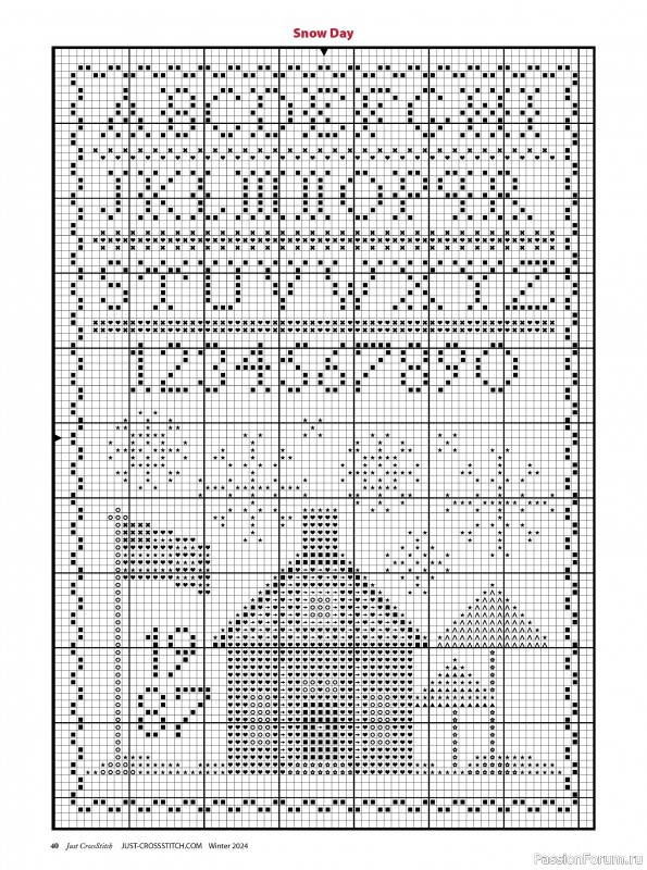 Коллекция вышивки в журнале «Just CrossStitch - Winter 2024»