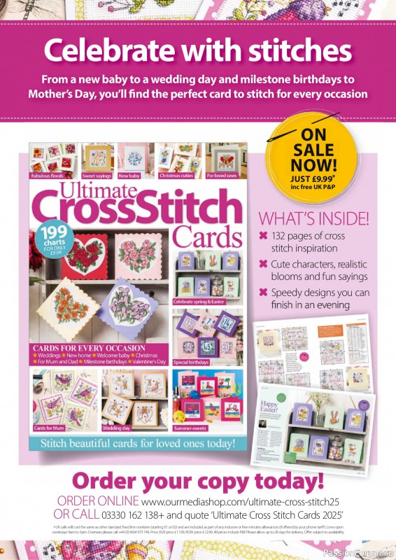 Коллекция вышивки в журнале «The World of Cross Stitching №358 2025»