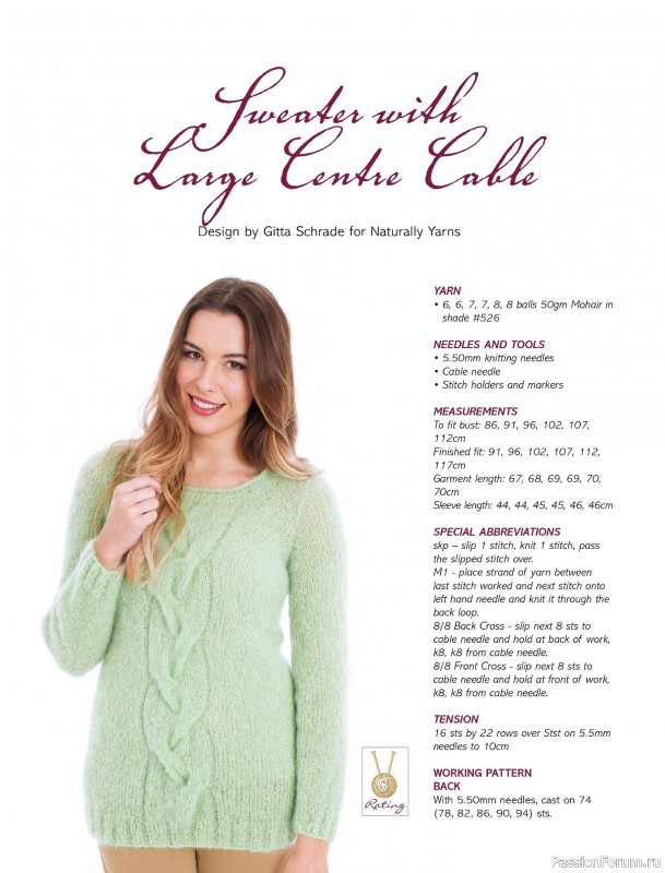 Вязаные модели спицами в журнале «Australian Knitting – Vol.16 №2 2024»