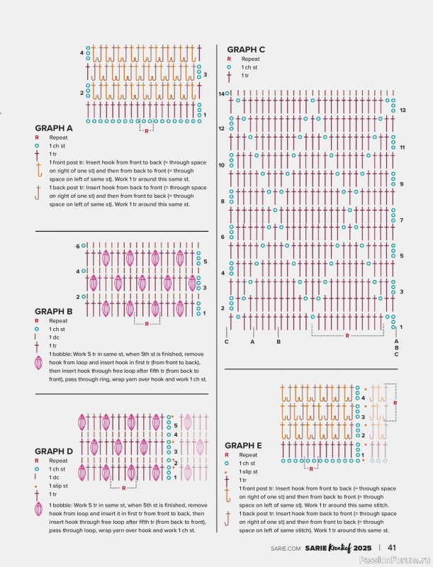 Вязаные модели спицами в журнале «SARIE Kreatief Magazine - 2025»