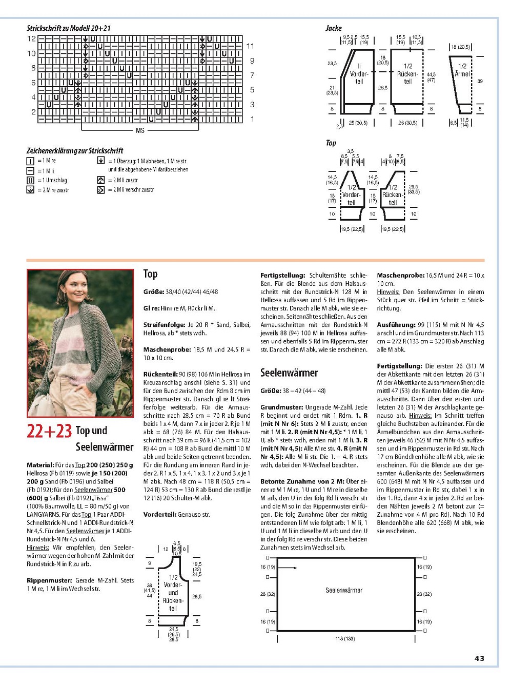 Вязаные модели для женщин в журнале "Sabrina №2 2022 Germany"