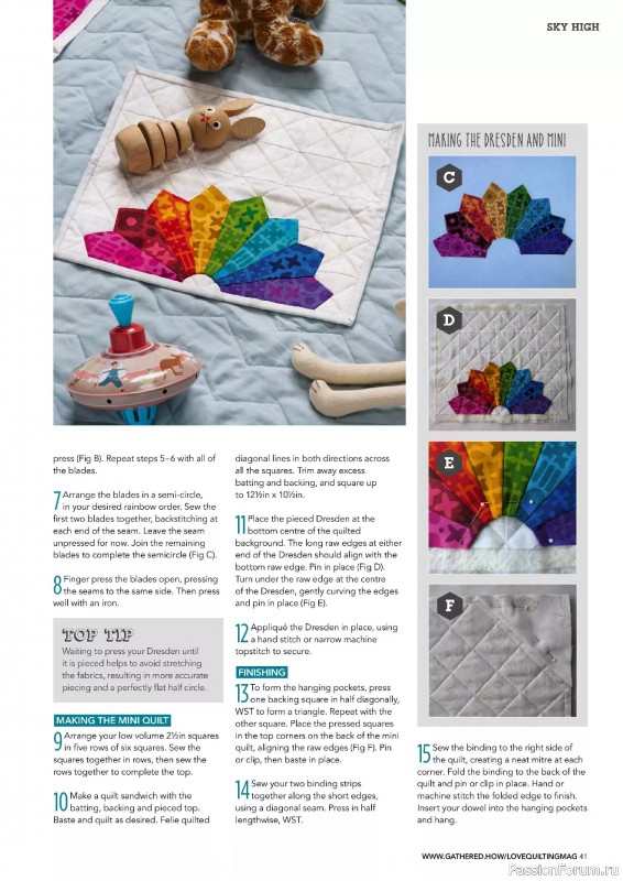 Коллекция проектов для рукодельниц в журнале «Love Patchwork & Quilting №150 2025»