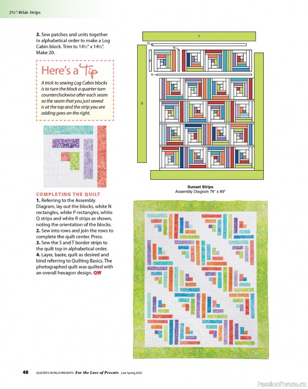 Коллекция проектов для рукодельниц в журнале «Quilter's World Special Edition - Late Spring 2025»