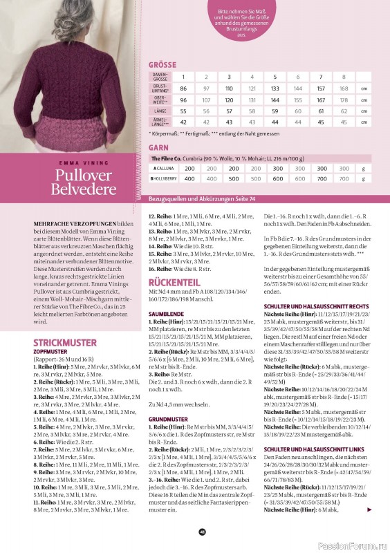 Вязаные проекты спицами в журнале «The Knitter Germany №74 2025»