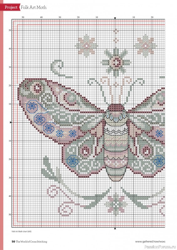 Коллекция вышивки в журнале «The World of Cross Stitching - March 2025»