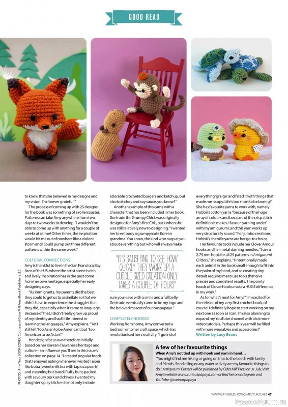 Вязаные проекты крючком в журнале «Simply Crochet №164 2025»
