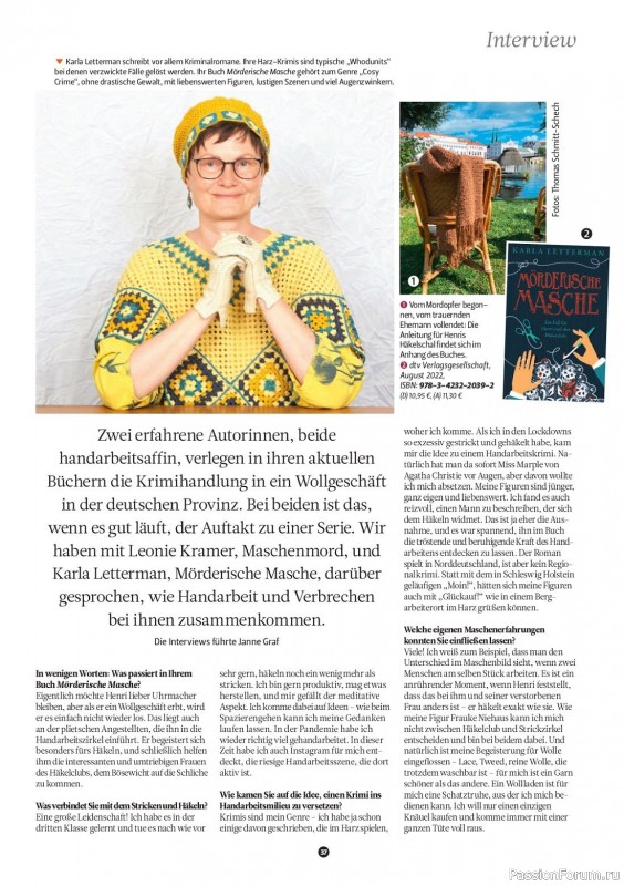 Вязаные проекты спицами в журнале «The Knitter Germany №64 2023»