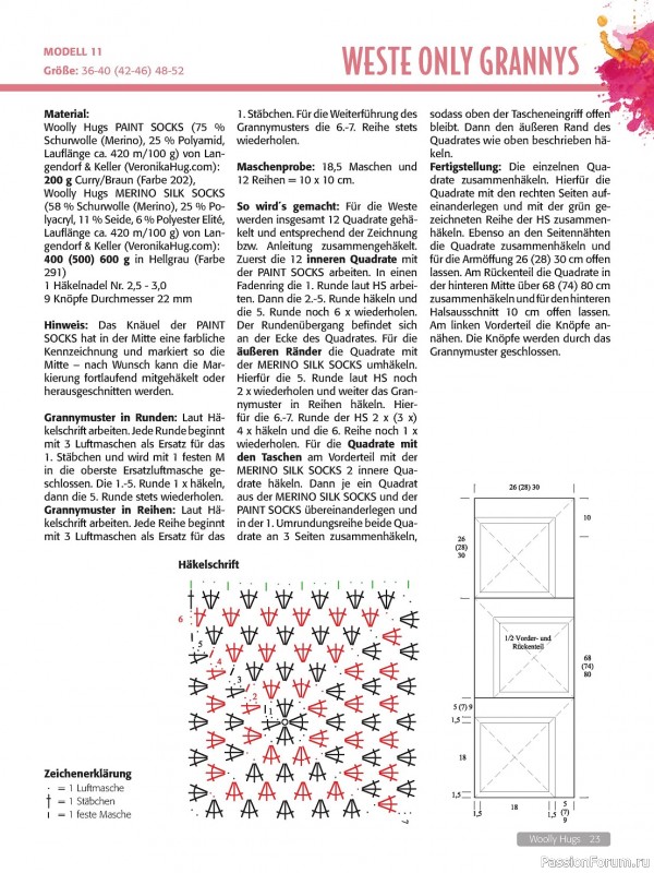 Вязаные проекты в журнале «Woolly Hugs Maschenwelt №1 2024»