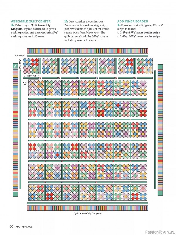 Коллекция проектов для рукодельниц в журнале «American Patchwork & Quilting №193 2025»