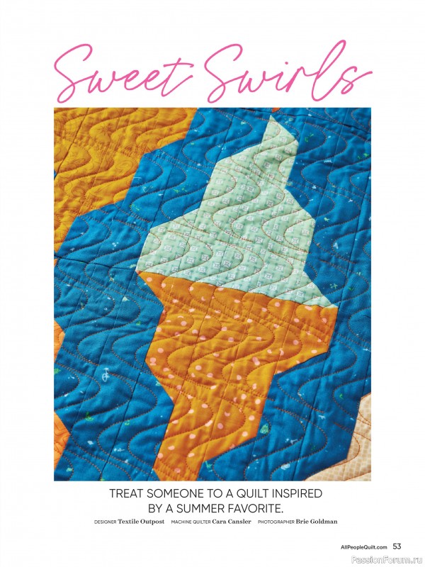 Коллекция проектов для рукодельниц в журнале «American Patchwork & Quilting №195 2025»