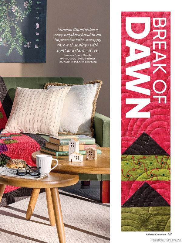 Коллекция проектов для рукодельниц в журнале «American Patchwork & Quilting №195 2025»