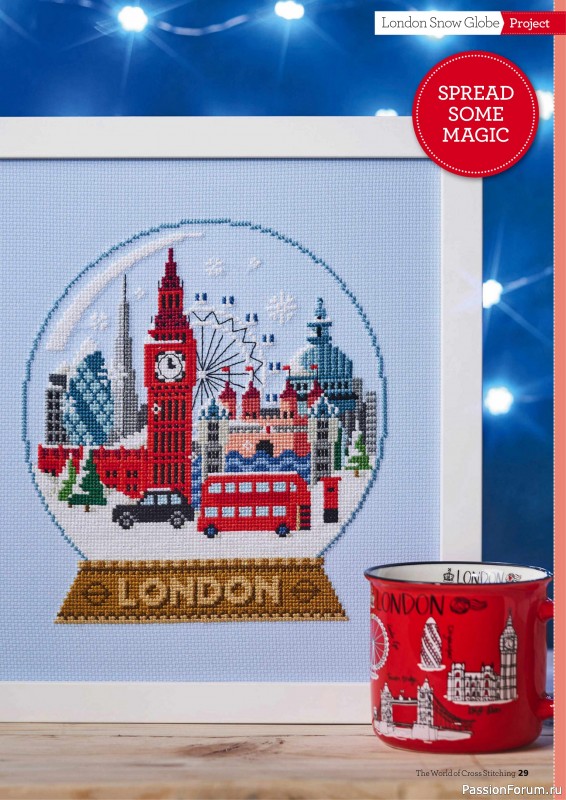 Коллекция вышивки в журнале «The World of Cross Stitching №353 2024»