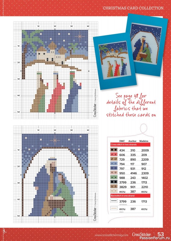 Коллекция вышивки в журнале «CrossStitcher №389 2022»