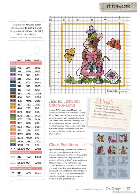 Коллекция вышивки в журнале «CrossStitcher №422 2025»
