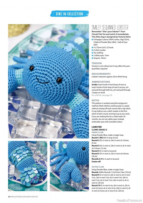 Вязаные проекты крючком в журнале «Simply Crochet №158 2025»