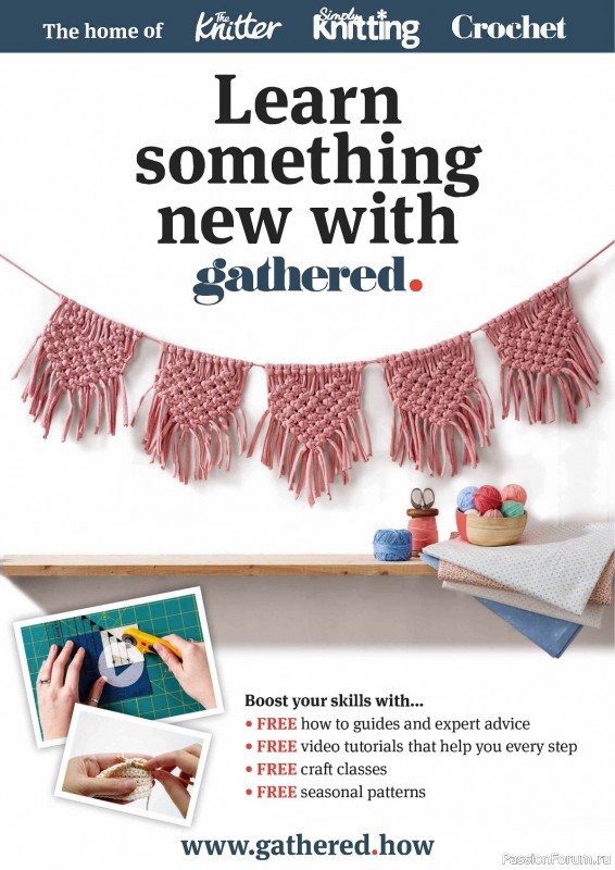 Вязаные проекты крючком в журнале «Simply Knitting №251 2024»