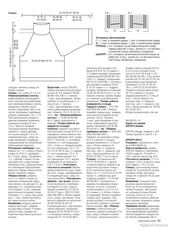 Вязаные модели в журнале «Creazion №4 2022»