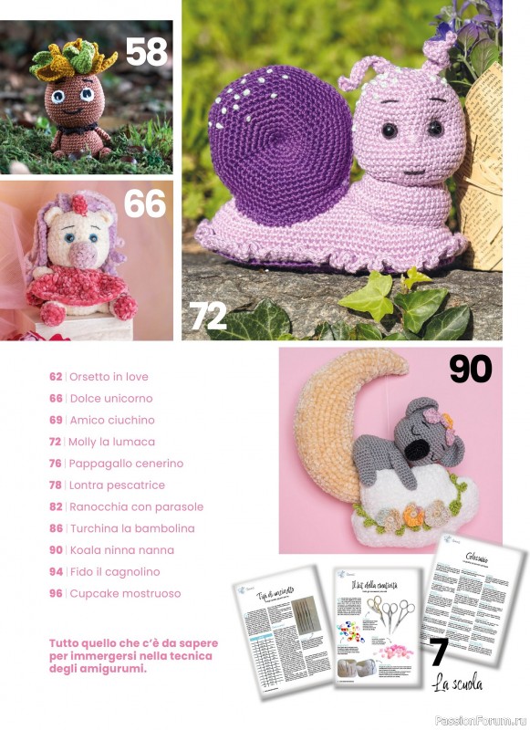 Вязаные проекты крючком в журнале « I Love Amigurumi Manuale №5 2025»