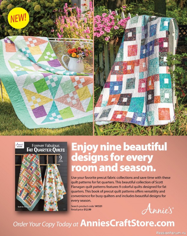 Коллекция проектов для рукодельниц в журнале «Quilter's World Special Edition - Late Spring 2025»