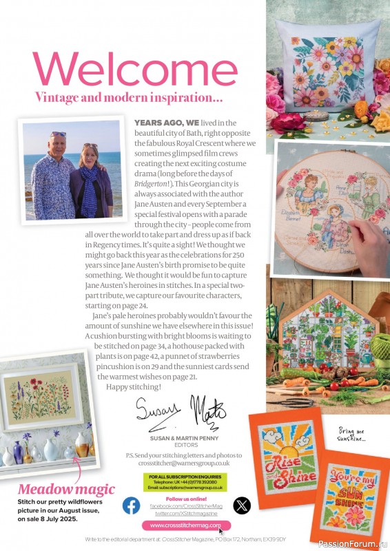 Коллекция вышивки в журнале «CrossStitcher №424 2025»
