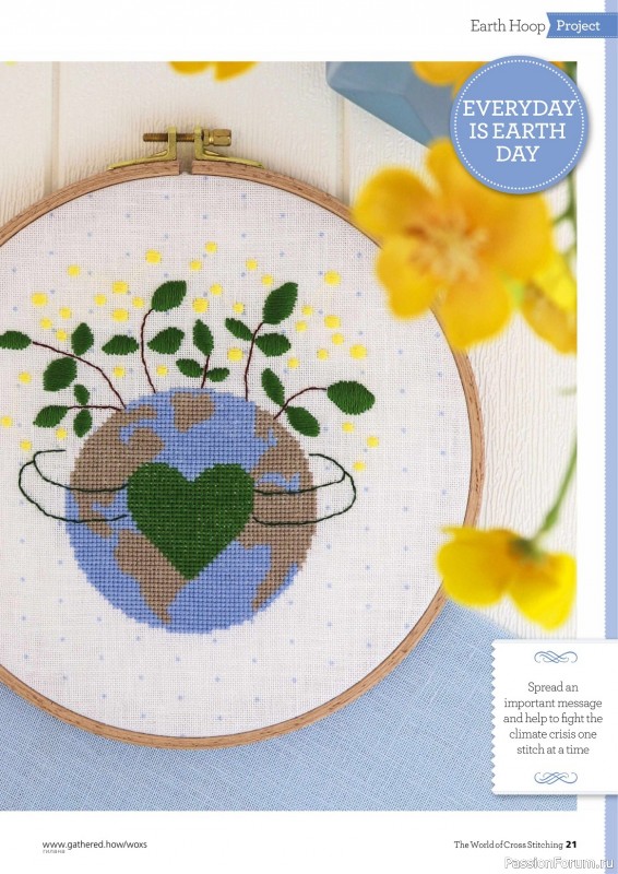 Коллекция вышивки в журнале «The World of Cross Stitching №400 2023»