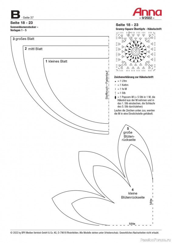 Новые техники рукоделия в журнале «Anna №9 2022 Germany»