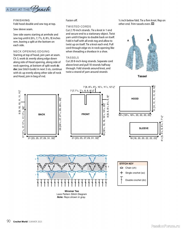 Вязаные проекты крючком в журнале «Crochet World - Summer 2025»