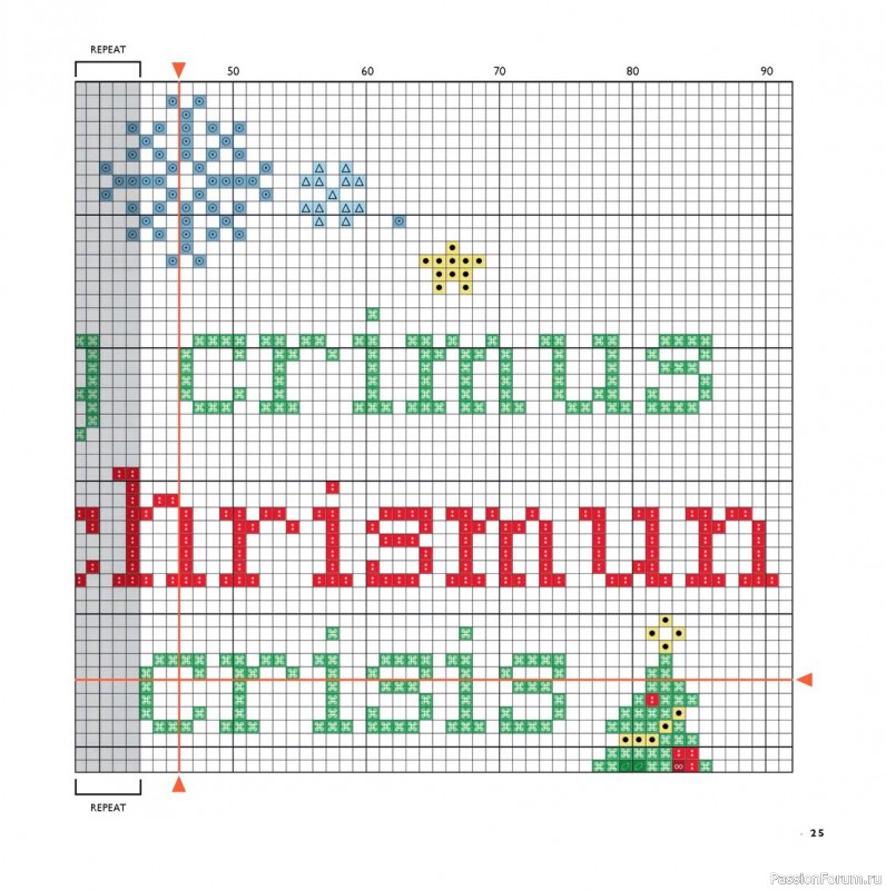 Коллекция вышивки в книге «Cross-Stitch for the Holidays»