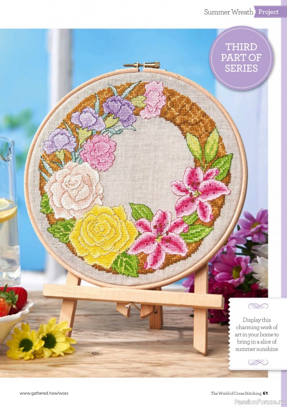 Коллекция вышивки в журнале «The World of Cross Stitching №347 2024»