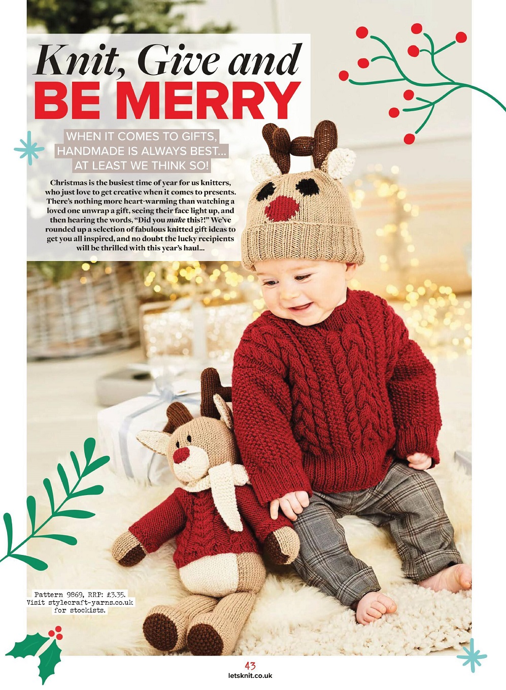 Для любителей вязания спицами. Let's Knit №177 2021