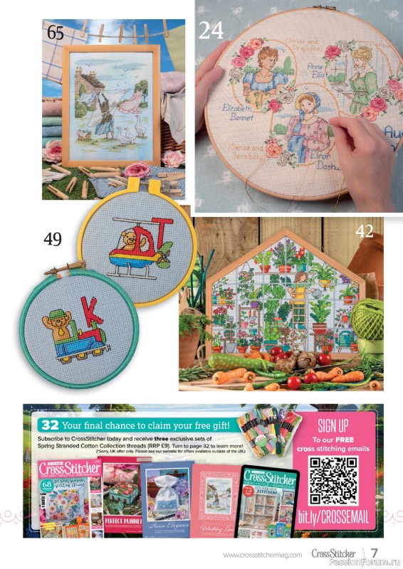 Коллекция вышивки в журнале «CrossStitcher №424 2025»