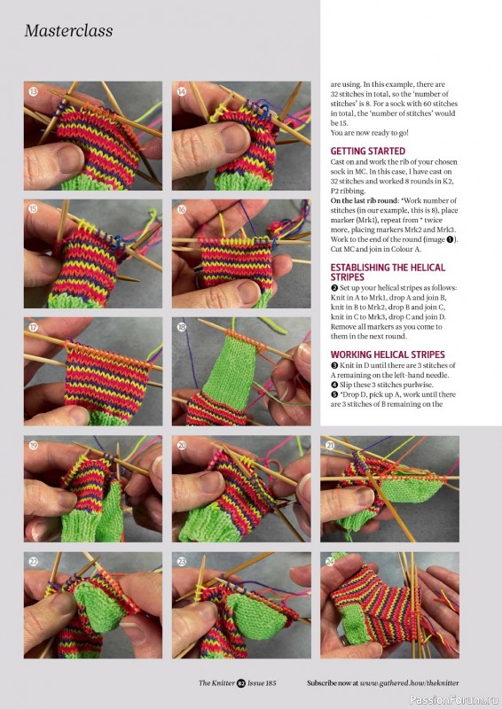 Вязаные модели спицами в журнале «The Knitter №185 2023»