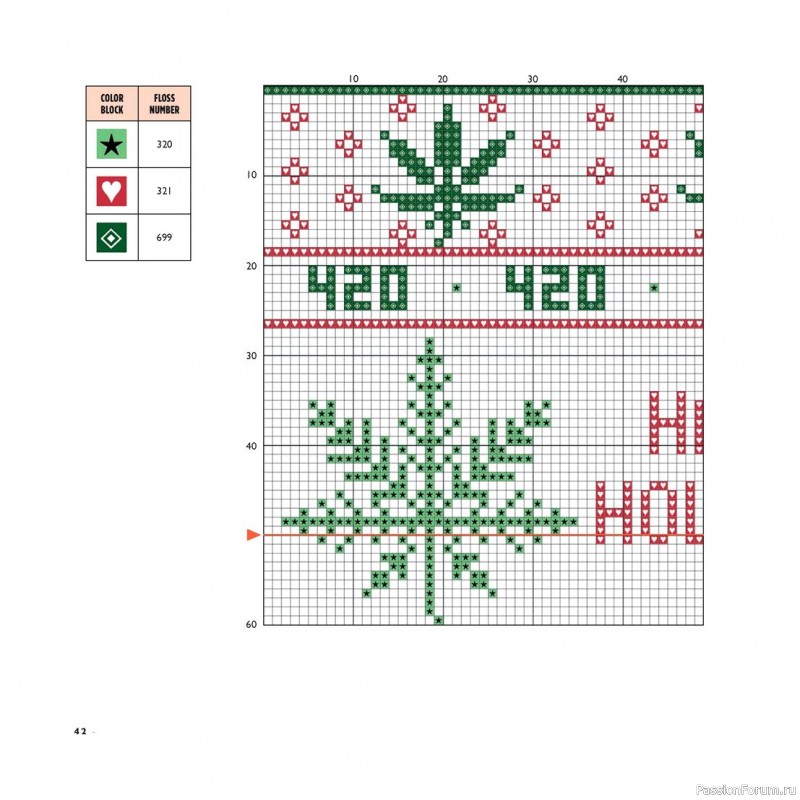 Коллекция вышивки в книге «Cross-Stitch for the Holidays»