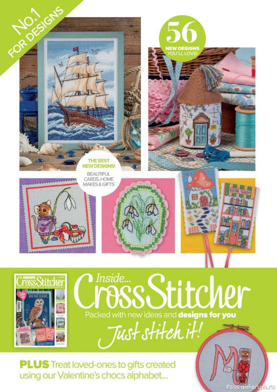 Коллекция вышивки в журнале «CrossStitcher №418 2025»