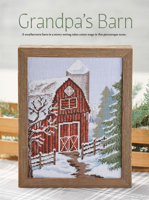 Коллекция вышивки в журнале «Just CrossStitch - Winter 2024»