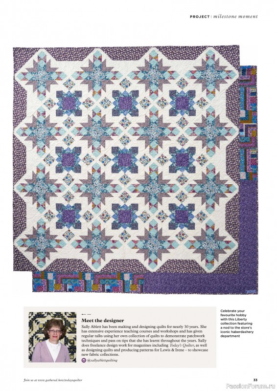 Коллекция проектов для рукодельниц в журнале «Todays Quilter №127 2025»