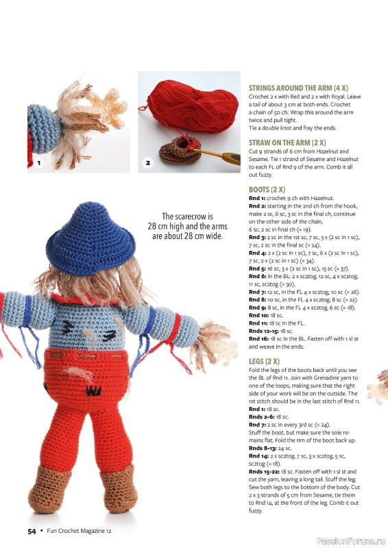 Вязаные проекты крючком в журнале «Fun Crochet Magazine №12 2023»