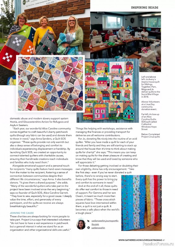 Коллекция проектов для рукодельниц в журнале «Love Patchwork & Quilting №150 2025»
