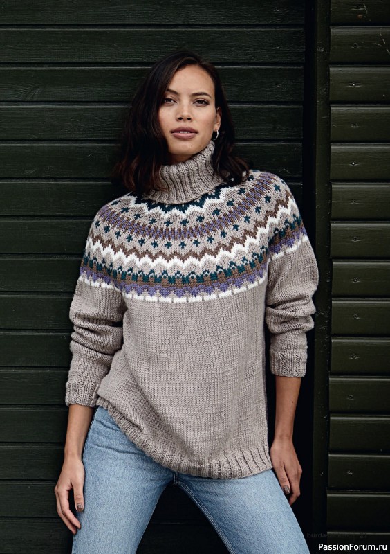 Вязаные модели в журнале «Burda Stricken №1 2020»